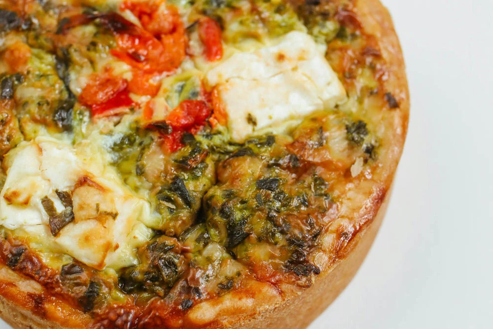 Quiche chèvre épinards