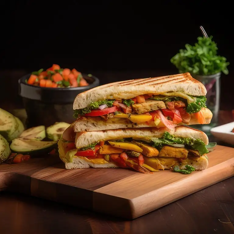 Panini poulet curry